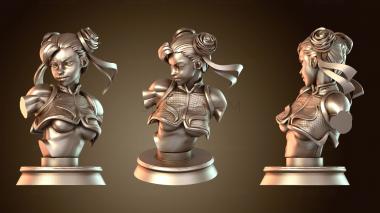 3D мадэль Бюст Чунли Стилизованный (STL)