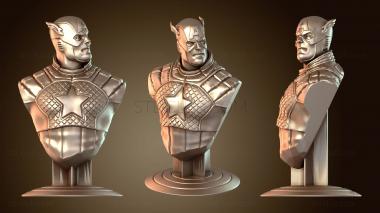 3D мадэль Бюст Капитан Америка (STL)