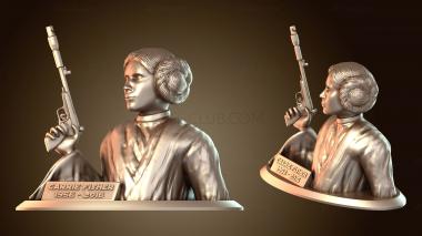 3D мадэль Бюст Кэрри Фишер (STL)