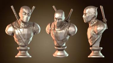 3D мадэль Бюст Дэдпула Свирепого (STL)