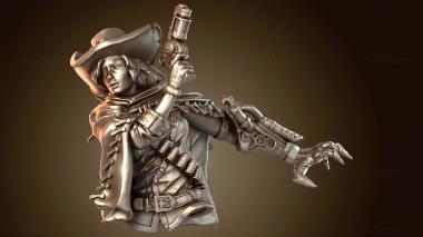 3D мадэль Бюст Элары, Механической Охотницы (STL)