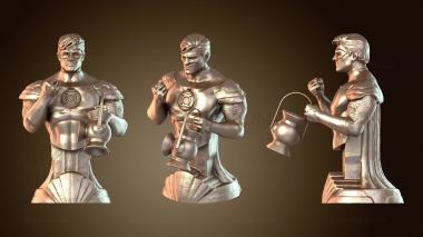 3D мадэль Бюст зеленый фонарь GL (STL)