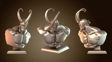 3D мадэль Бюст Хеллбой изношен (STL)