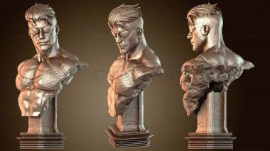 3D мадэль Бюст неисправимый волосы (STL)