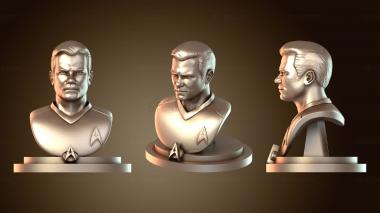 3D мадэль БЮСТ Сквер капитан Кирк бюст е (STL)
