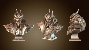 3D мадэль Бюст Кая Тифлинга Хексблейда (STL)