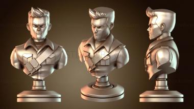 3D мадэль Бюст капитана Дюка (STL)