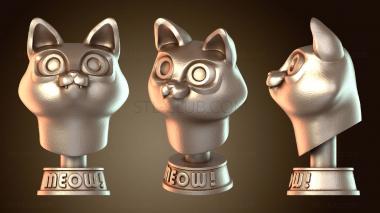 3D мадэль Бюст кота Момо (STL)
