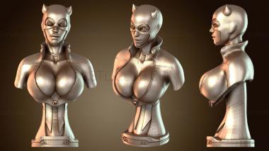 3D модель Бюст Женщины-кошки (STL)