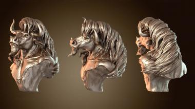 3D модель Грудь Бюста Минотавра (STL)