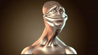 3D мадэль Клайд-пришелец бюст (STL)