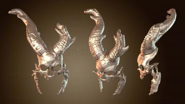 3D мадэль Суд Мертвых Маска Кира Бейна (STL)