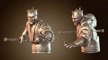 3D model Darth Maul Bust (STL)