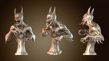 3D мадэль Бюст Демона Бэтмена в броне (STL)