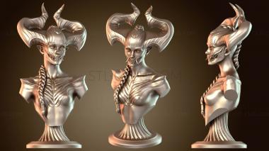 3D мадэль Бюст девушки-демона (STL)