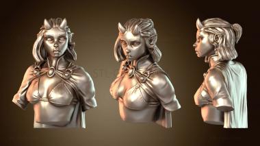 3D мадэль Бюст тифлинга DL (STL)