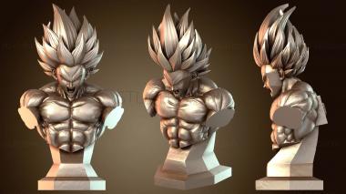 3D мадэль Бюст Гоку из Dragon Ball (STL)