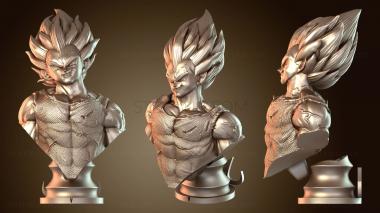 3D мадэль Dragon Ball Vegeta Majin Bust (STL)