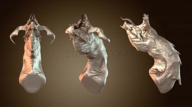 3D мадэль Подробный бюст дракона (STL)