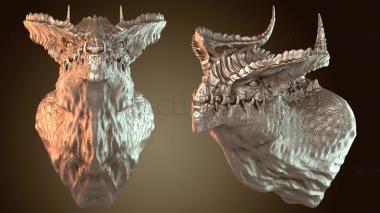 3D мадэль Бюст Дракона Смоки (STL)