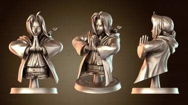 3D мадэль Бюст Эдварда Элрика «Металлистический алхимик» (STL)