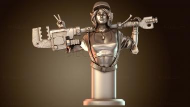 3D мадэль Инженерные кривые бюст простой (STL)