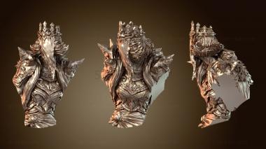 3D мадэль Бюст королевы лиц (STL)