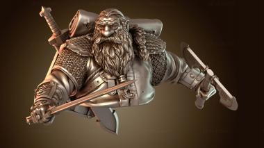 3D мадэль Фэнтези Бюст BROIN (STL)