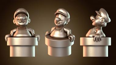 3D мадэль Толстый марио (STL)