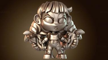 3D мадэль Женщины-воины отбивают (STL)