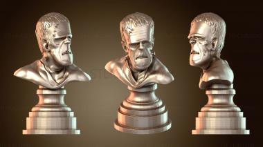 3D мадэль Бюст Франкенштейна на Хэллоуин Фрэнки (STL)