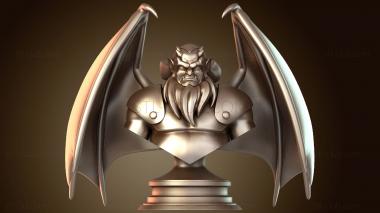 3D мадэль Горгульи хадсон бюст медведь (STL)