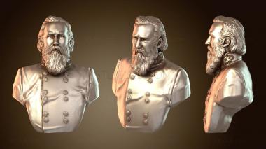 3D model General James Longstreet bust (STL)
