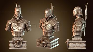 3D мадэль Бюст Геральта (STL)