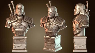 3D мадэль Героический бюст Геральта (STL)