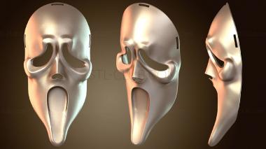 3D модель Маска призрака для лица Scr Yosh (STL)