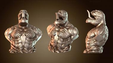 3D мадэль Стилизованный бюст девушки и солдат Орды Венома (STL)