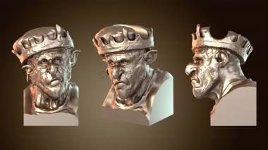 3D модель Бюст гоблина (STL)