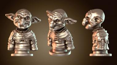 3D мадэль Бюст гоблина-крестьянина (STL)