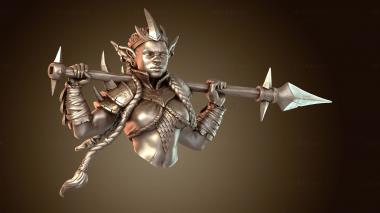 3D мадэль Бюст королевы гоблинов (STL)