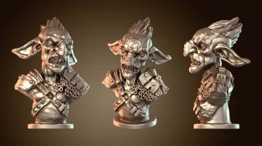 3D мадэль Бюст гоблина-воина (STL)