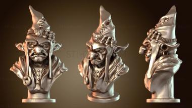 3D модель Бюст гоблина-волшебника (STL)