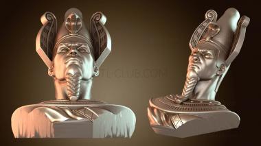 3D мадэль Боги Египта БЮСТ Осирис (STL)