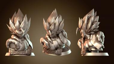 3D модель Dynamic Gogeta Bust One (STL)