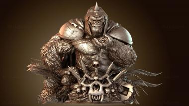 3D мадэль Бюст Гориллы Гродда (STL)