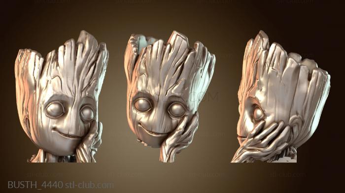 Бюсты монстры и герои Guardians the Galaxy baby groot plant