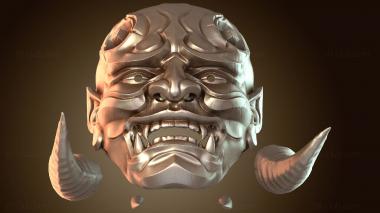 3D мадэль Hannya Mask separete (STL)