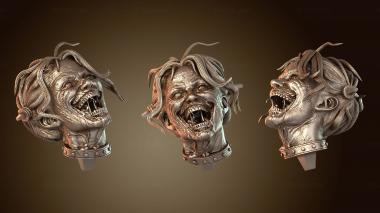 3D мадэль Бюст зомби Харли Квин (STL)