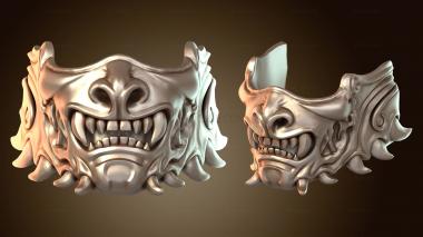 3D мадэль Шлем Hellbat и маска самурая (STL)