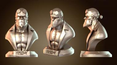 3D model Hellboy bust (STL)